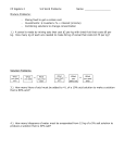 Worksheet Mixture and Solution Problems