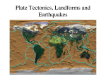 Plate Tectonics, Landforms and Earthquakes At Home