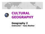 cultural geography - El Camino College