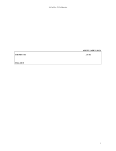 1 AM SYLLABUS (2015) CHEMISTRY AM 06 SYLLABUS