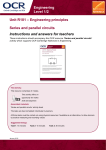 Series and parallel circuits