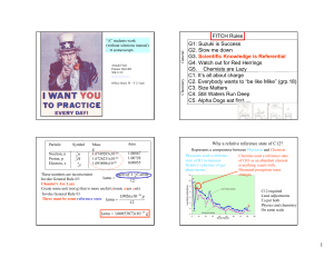 Mass and Stoichiometry