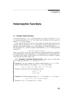 Holomorphic Functions