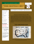 the battle cry - Sarasota Civil War Round Table