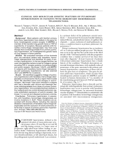 080201 Clinical and Molecular Genetic Features of Pulmonary