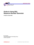 Guide to Using SQL: Sequence Number Generator