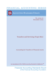 Transfers and Servicing (Topic 860)