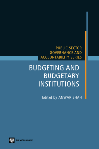 Budgeting and Budgetary Institutions