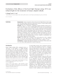 Evaluation of the efficacy of low-level light therapy