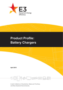 Product Profile: Battery Chargers