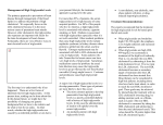 Management of High Triglyceride Levels