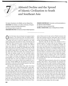 Abbasid Decline and the Spread of Islamic Civilization to South and