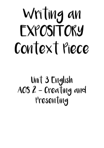 Expository Writing Pack