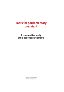 Tools for parliamentary oversight - Inter