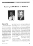 - -- Neurological Problems of the Voice