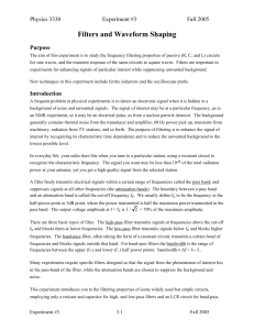 Filters and Waveform Shaping