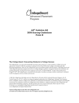 AP 2006 Calculus AB Form B scoring guidelines - AP Central