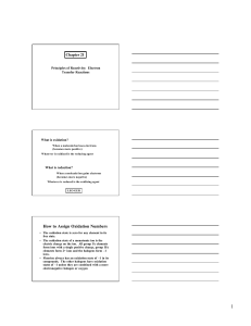 How to Assign Oxidation Numbers