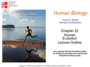 chapt22_lecture Human Origins