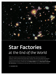 Star Factories at the End of the World - Max-Planck
