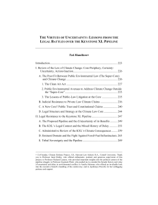 Ted Hamilton∗ - Vermont Journal of Environmental Law