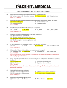 SOLUTIONS TO NEET 2017 - (7-5-2017) - Code P