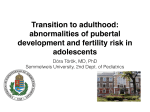 abnormalities of pubertal development and fertility risk in adolescents