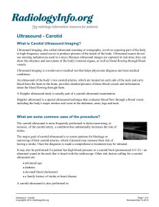 Ultrasound - Carotid - Lubbock Radiology LP