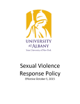 Sexual Violence Response Policy