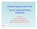 Climate Change in New York Recent Trends and Future