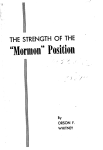 “Mormon” Position