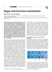 Sugar and hormone connections - Department of Molecular Biology