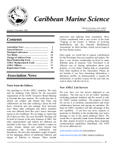 English - Association of Marine Laboratories of the Caribbean