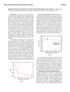 Production of Manganese-53 in a Self