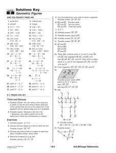 Solutions Key 8 - Schilling Farms Middle School