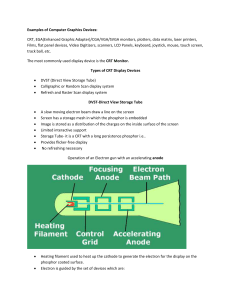 Examples of Computer Graphics Devices: CRT, EGA(Enhanced