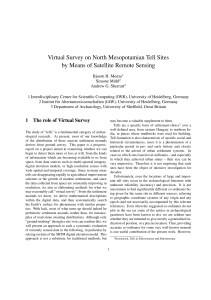 Virtual Survey on North Mesopotamian Tell Sites