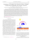 Calculation of Greenland and Antarctica Glaciers` Weights Causing