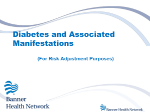 Diabetes and Associated Manifestations