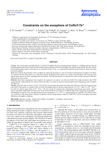 Constraints on the exosphere of CoRoT-7b*