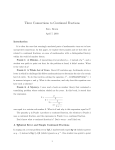 Three Connections to Continued Fractions