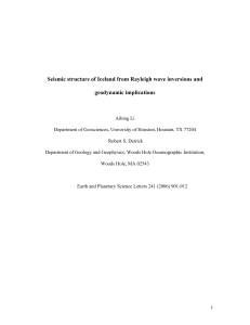 Seismic structure of Iceland from Rayleigh wave inversions and