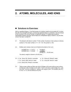2.ATOMS, MOLECULES, AND IONS