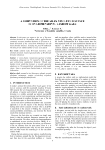 a derivation of the mean absolute distance in one