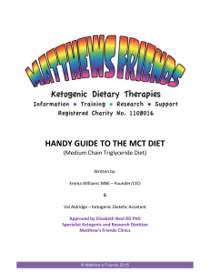 HANDY GUIDE TO THE MCT DIET