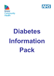 What is diabetes? - Bristol Community Health