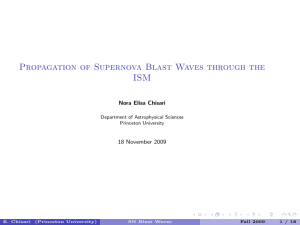Propagation of Supernova Blast Waves through the ISM