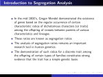 Introduction to Segregation Analysis