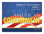 The Constitution Section 1 Chapter 3: The