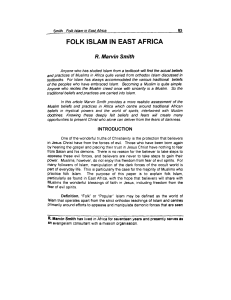 folk islam in east africa